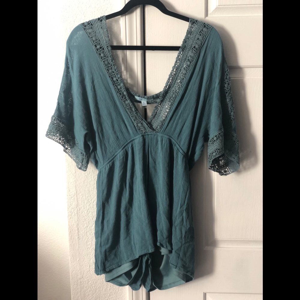 Teal Romper